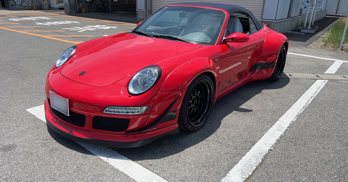 ポルシェ　赤 RWB